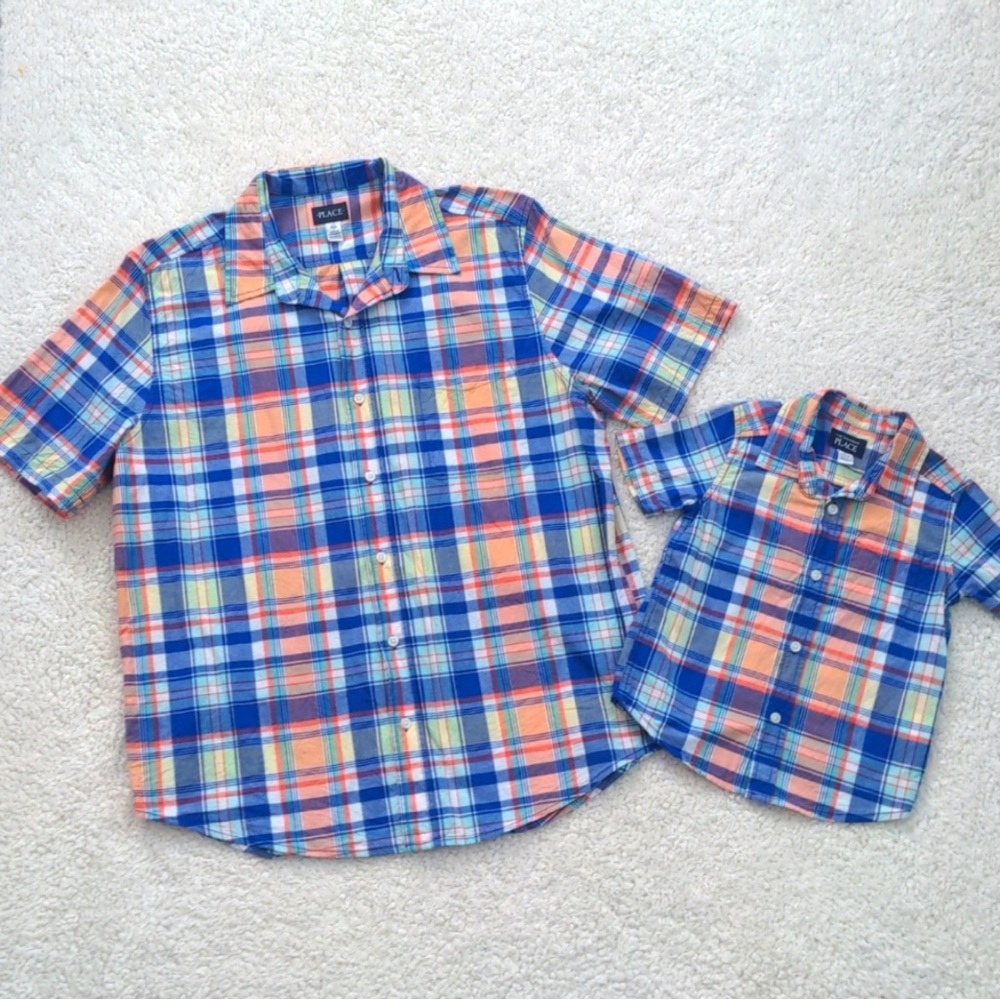 The Children's Place Daddy and son matching button down shirts